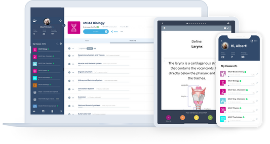 The world's most efficient MCAT study app